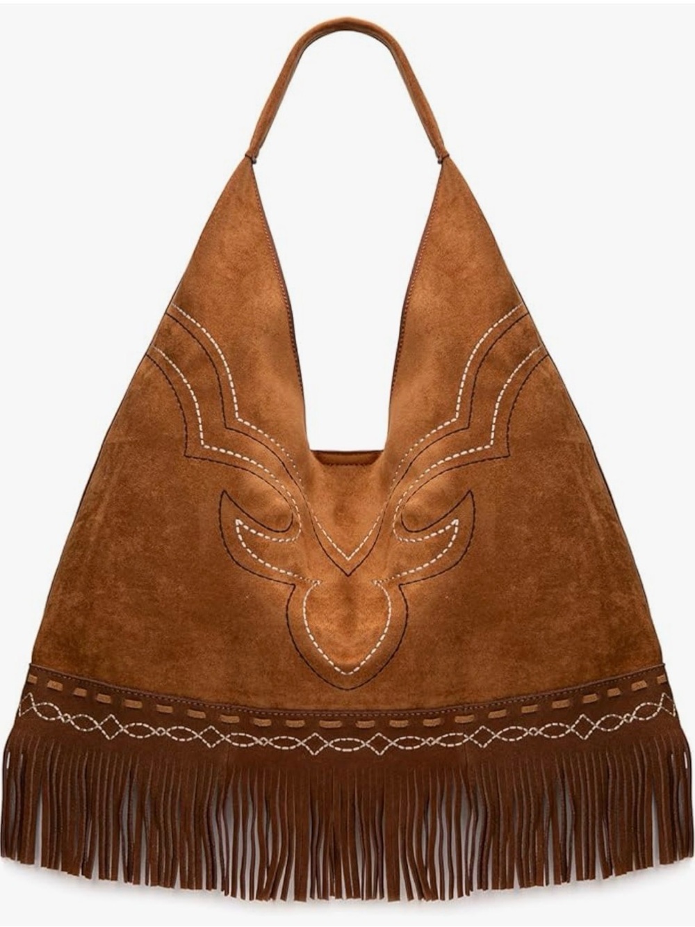 NWT Montana West Suede Fringe Hobo Bag